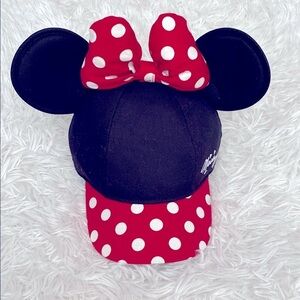 Minnie Mouse Walt Disney world bow tie hat